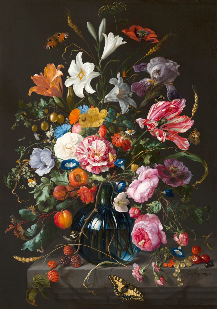 How to look at art: 17th century still life of flowers with insects.